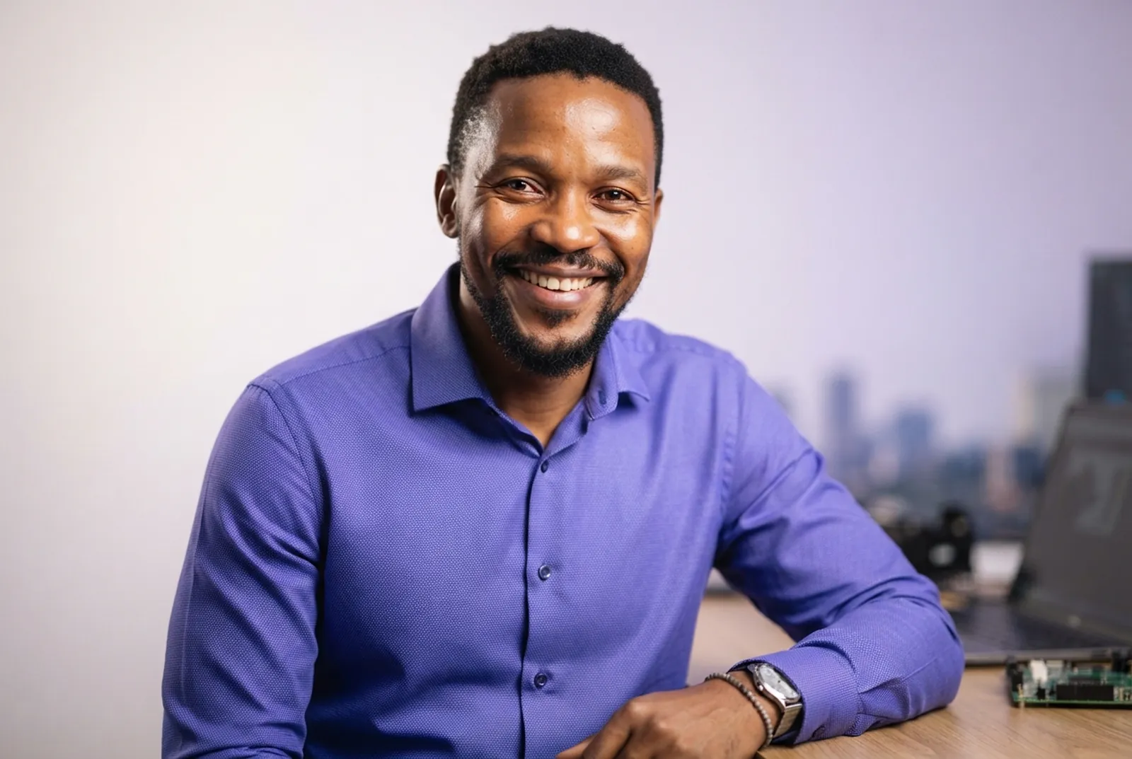 An Onoyolo specialist at the Johannesburg staging bench
